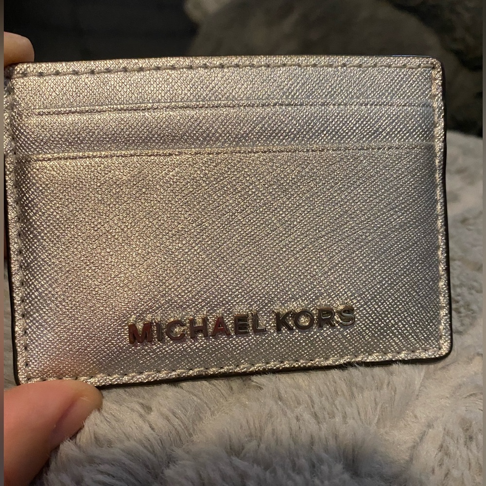Michael kors silver cardholder